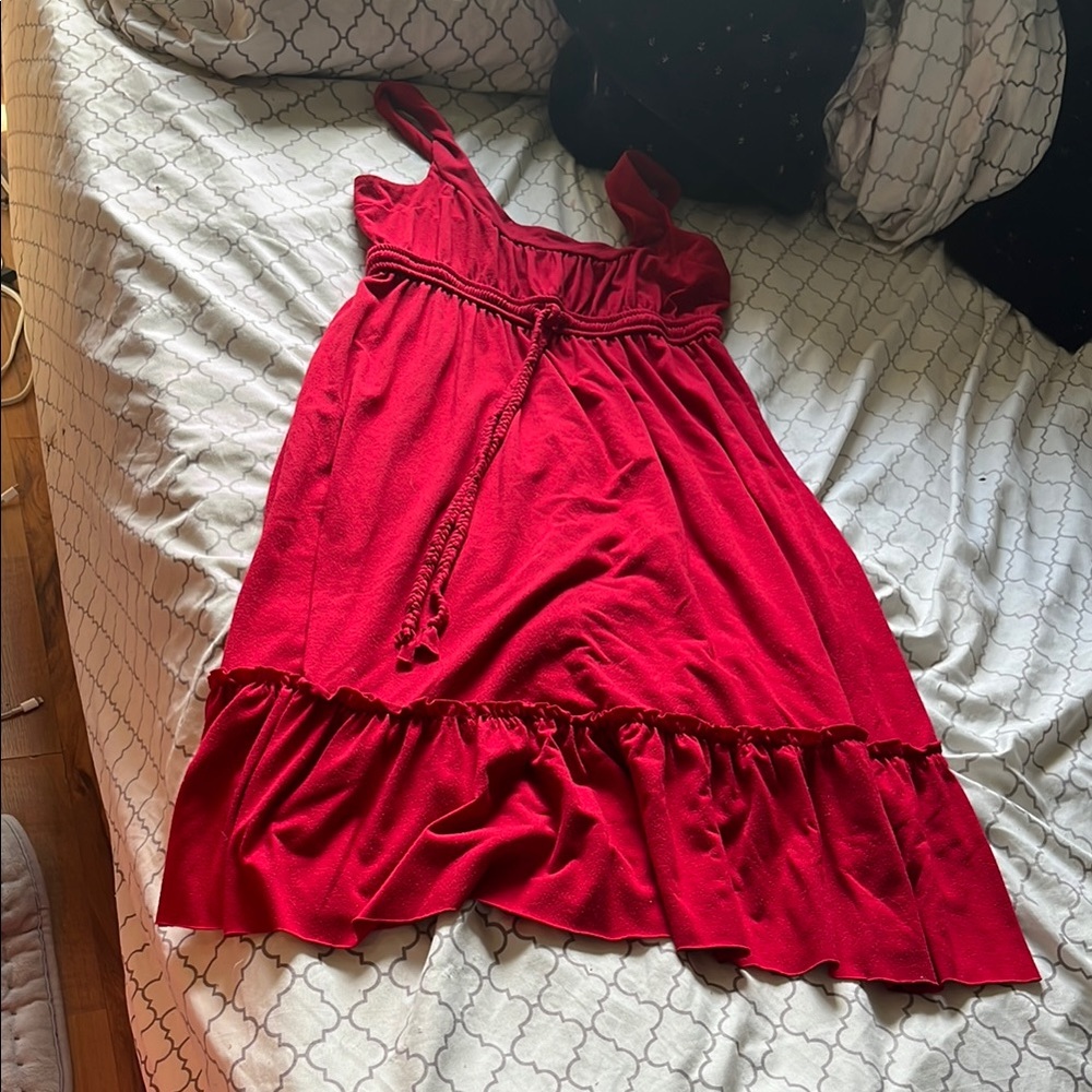 Red Sleeveless Kids Dress